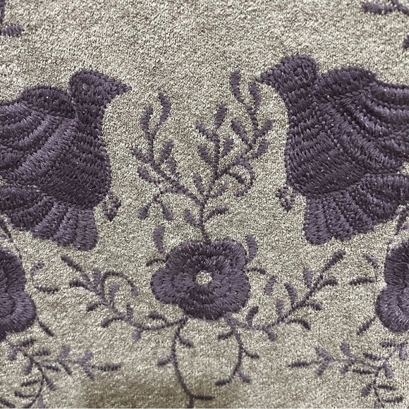 Uncle Frank Gray Dress with Purple Embroidery Small - Picture 2 of 6